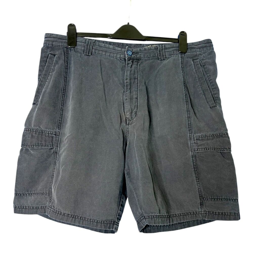 Tommy Bahama Mens Navy Blue Cargo Shorts Sz 40 Casual Relaxed Camp Cotton Resort